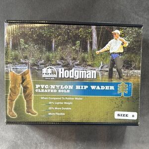 Hodgman PVC/Nylon Hip Wader with Cleated Sole Boot Size 8 NEW